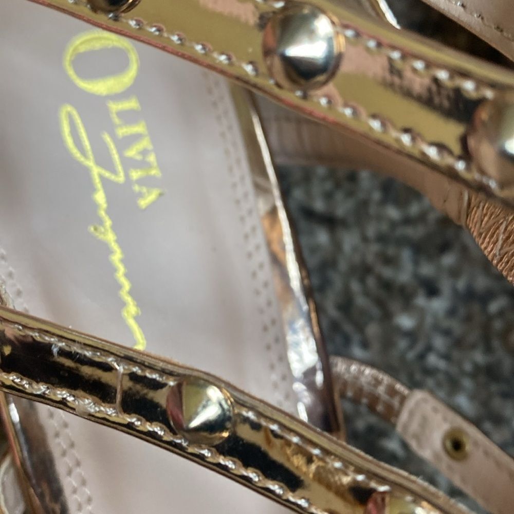 Copper Gladiator sandal Heeled Boots shiny & Fancy size 11 - Picture 6 of 8